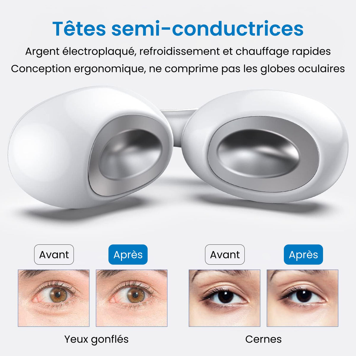 Renpho Masque oculaire Eyespa Pods G009 Blanc