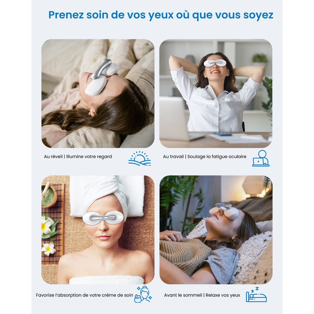 Renpho Masque oculaire Eyespa Pods G009 Blanc