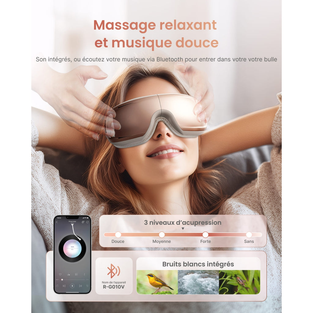 Renpho Masseur Oculaire Eyeris 3 Rose Gold