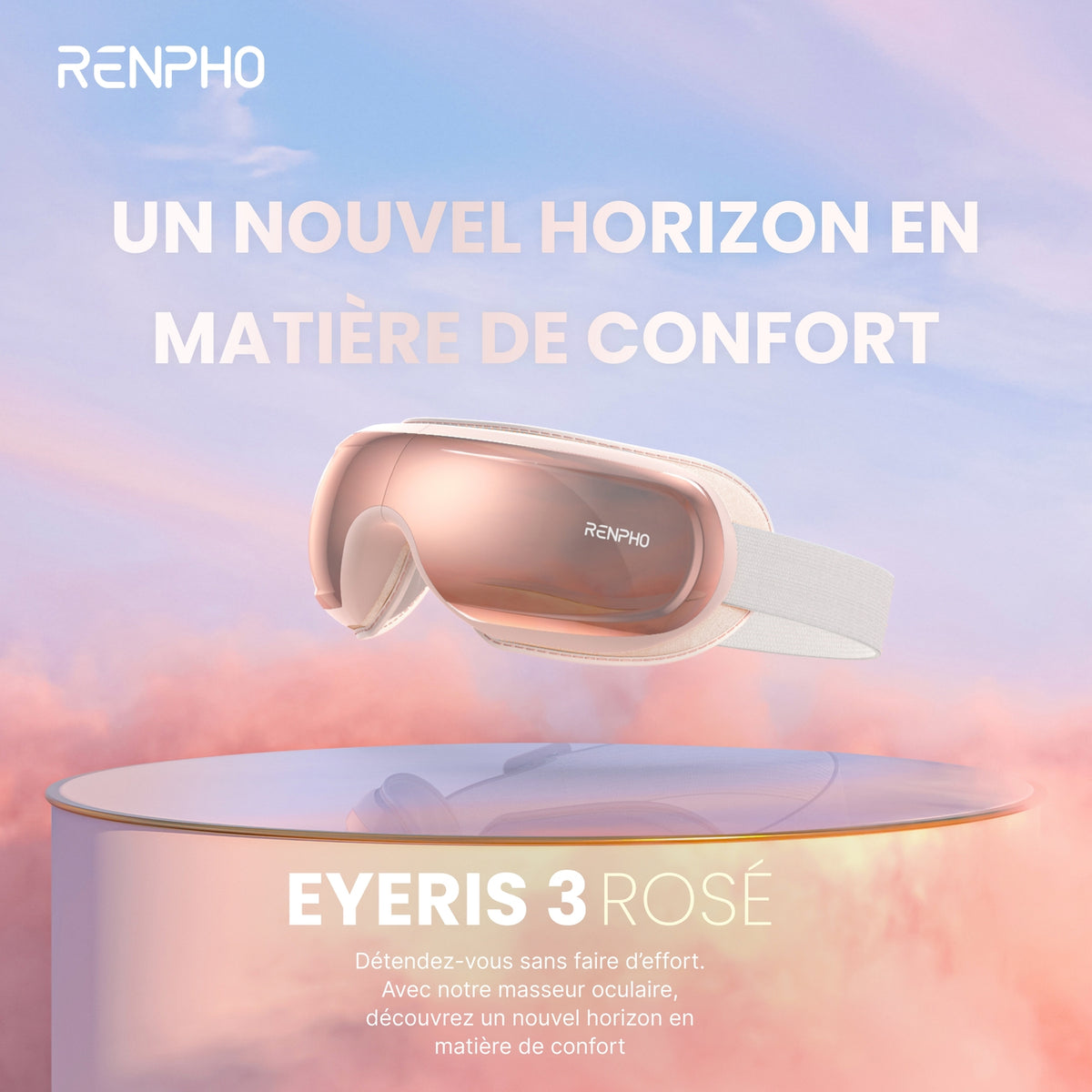 Renpho Masseur Oculaire Eyeris 3 Rose Gold