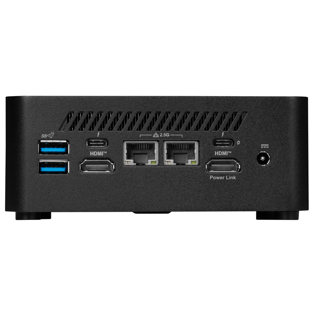 MSI Cubi NUC 1MG-002EU Intel Core 5 120U 8 Go DDR5-SDRAM 512 Go SSD Windows 11 Pro Mini PC Noir