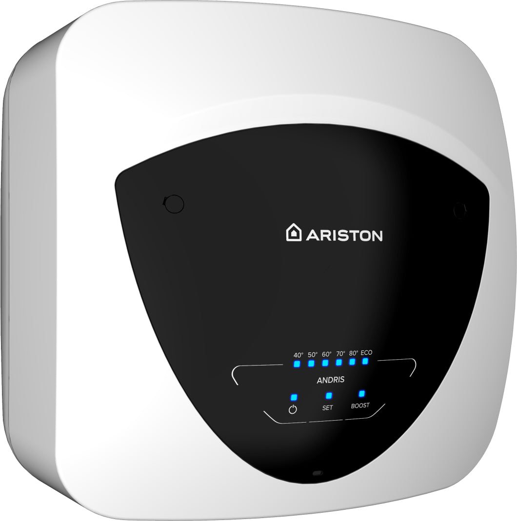 Ariston Andris Elite 10/5 EU horizontale/verticale Réservoir (stockage d'eau) Système de chauffe-eau unique Noir, Blanc