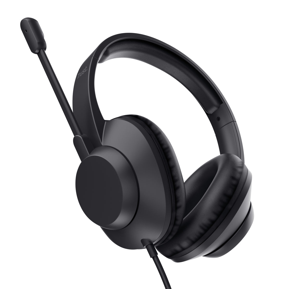 Trust Ayda Max USB Casque Avec fil Arceau Bureau/Centre d'appels USB Type-C / USB Type-A Noir