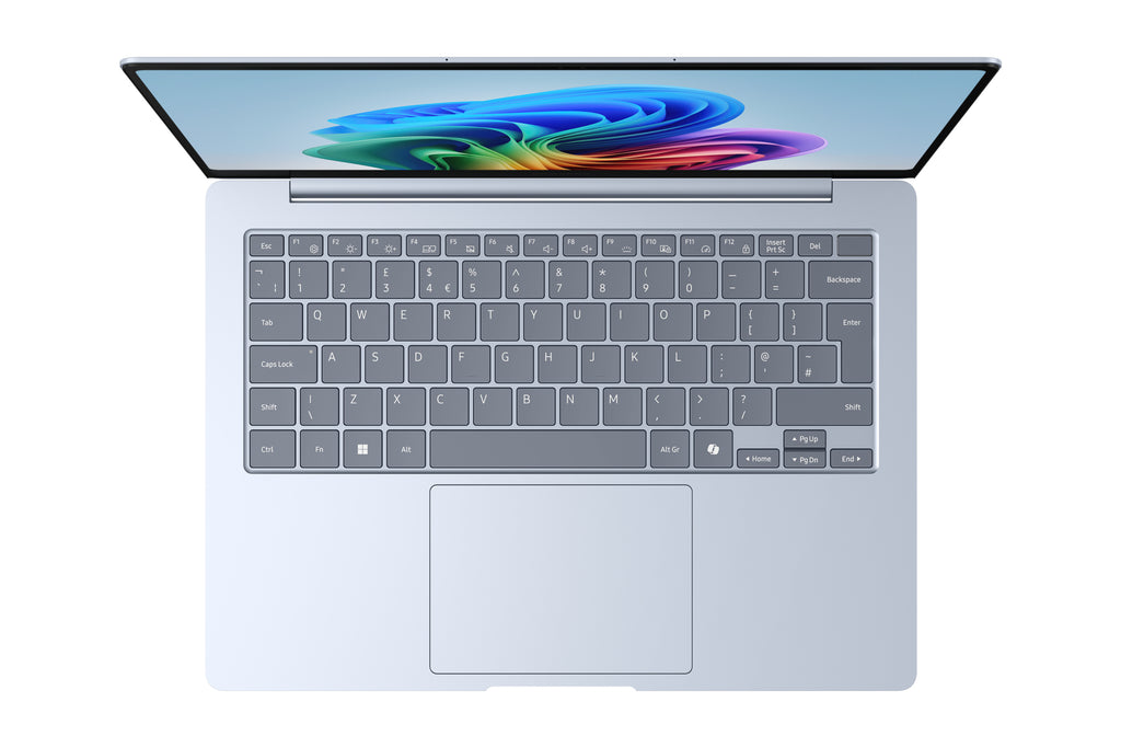 Samsung Galaxy Book4 Edge NP940XMAA-EXP Snapdragon X1E-80-100 Ordinateur portable 35,6 cm (14") Écran tactile WQXGA+ 16 Go LPDDR5x-SDRAM 512 Go eUFS Wi-Fi 7 (802.11be) Windows 11 Home Bleu