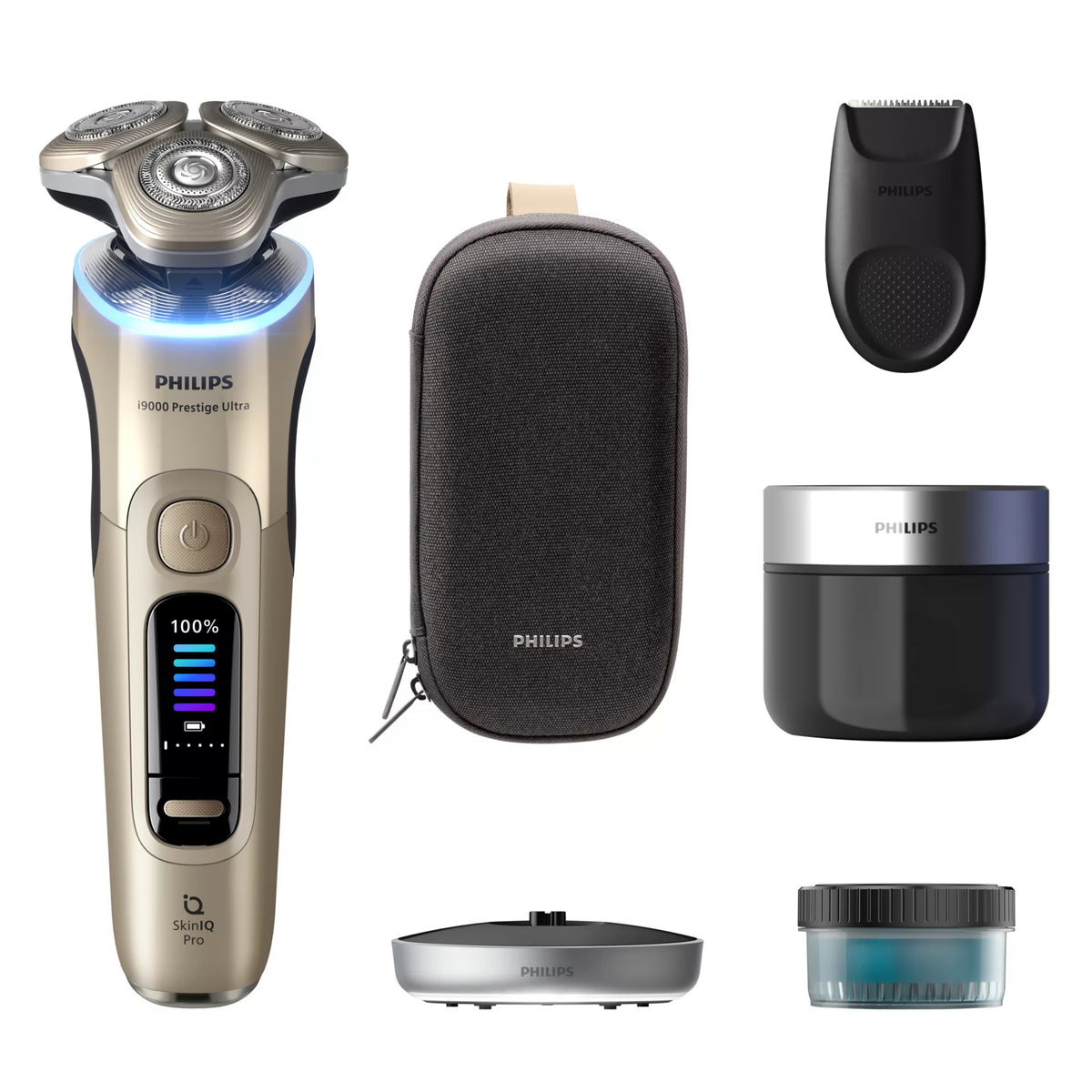 Philips Series i9000 Prestige Ultra i9000 Prestige Ultra XP9403/31 Rasoir électrique 100 % étanche avec SkinIQ Pro