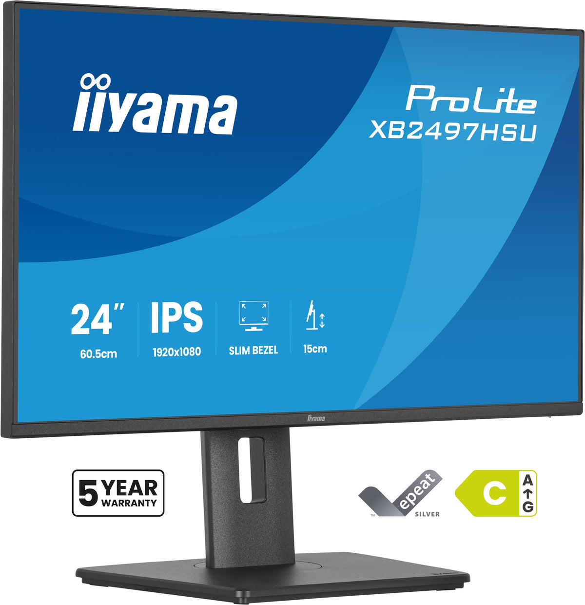 iiyama ProLite XB2497HSU-B1 Écran PC 60,5 cm (23.8") Full HD LED Noir