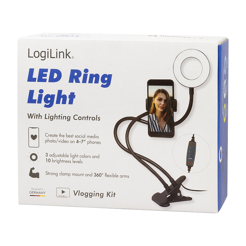 LogiLink AA0150 anneau d'éclairage 24 LED - vue 8