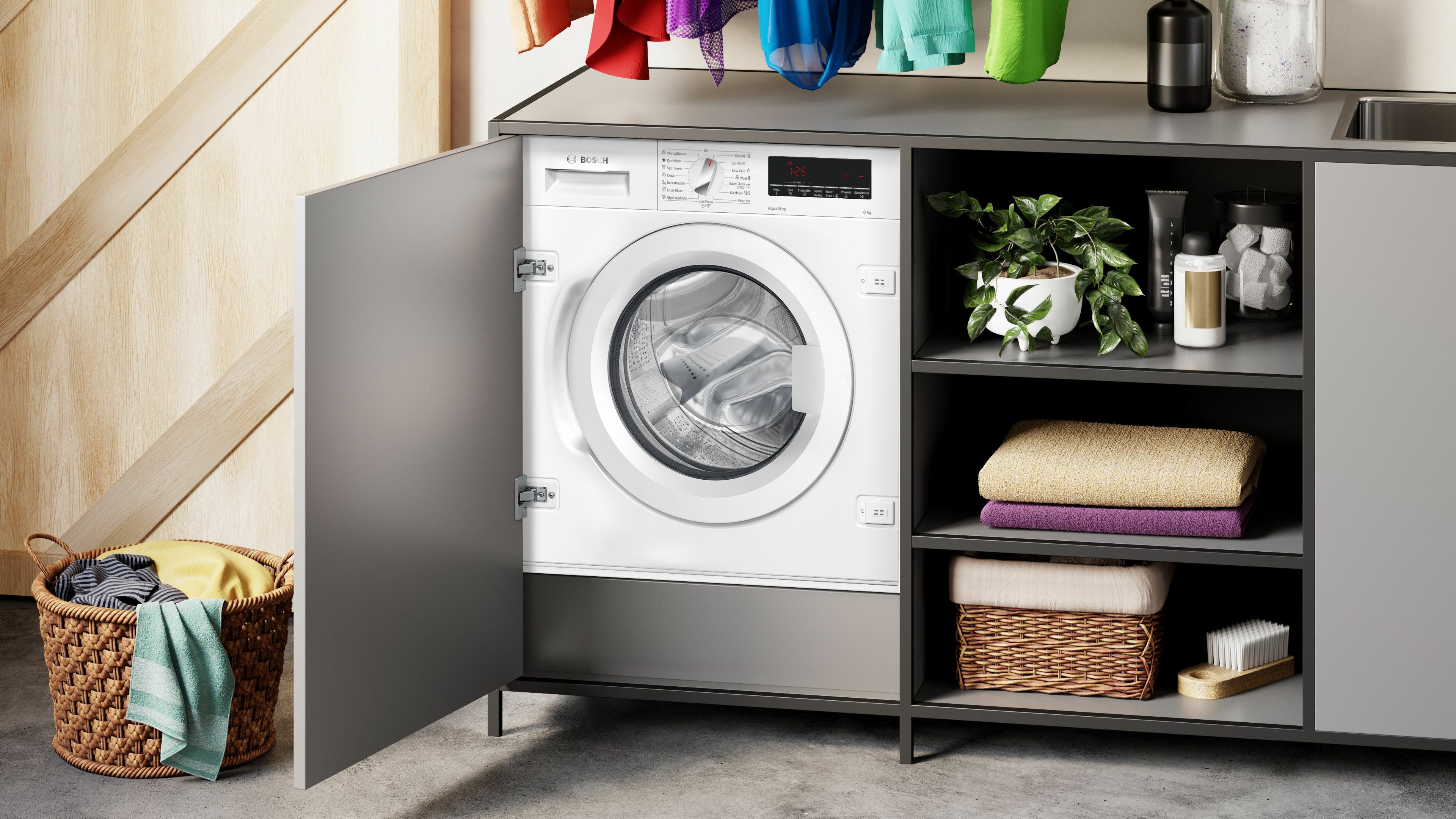 Bosch Bosch Serie 8 WIW28542EU machine à laver Charge avant 8 kg 1400 tr/min Blanc
