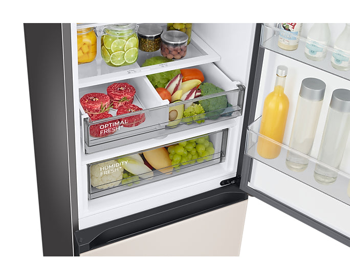 Samsung RB38C7B5D39/EF réfrigérateur-congélateur Pose libre 390 L Beige