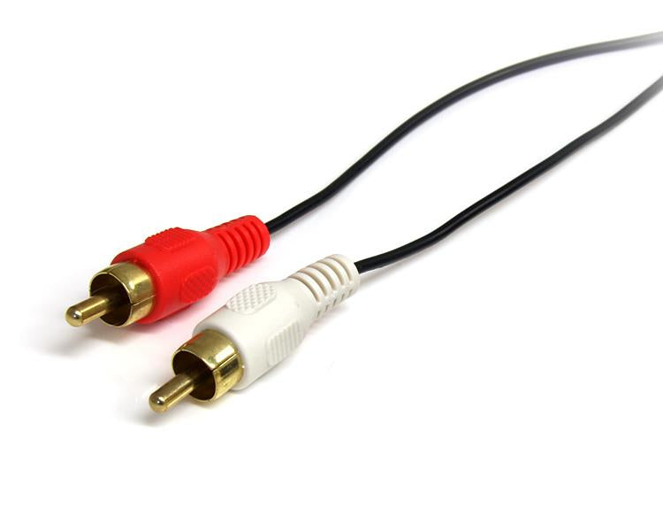 StarTech.com Câble Audio Stéréo 1 m, Mâle 3,5 mm vers 2 x RCA Mâle