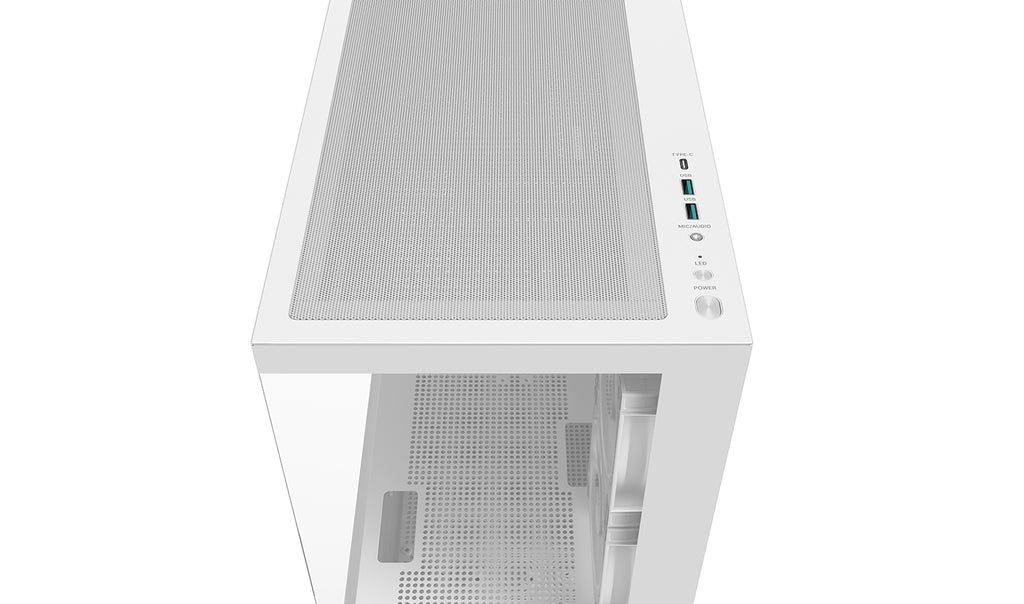 DeepCool CG380 3F WH Boîtier Tower Micro ATX, Blanc