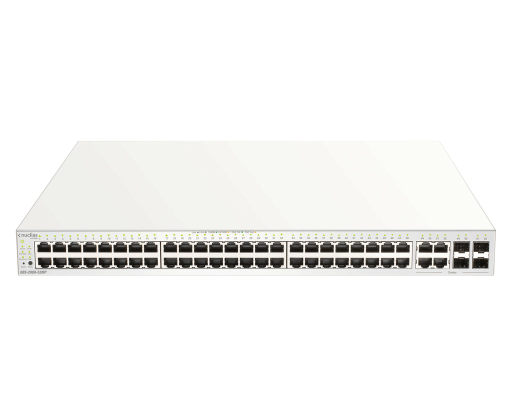 D-Link DBS-2000-52MP Commutateur Réseau Géré L2 Gigabit Ethernet PoE Gris