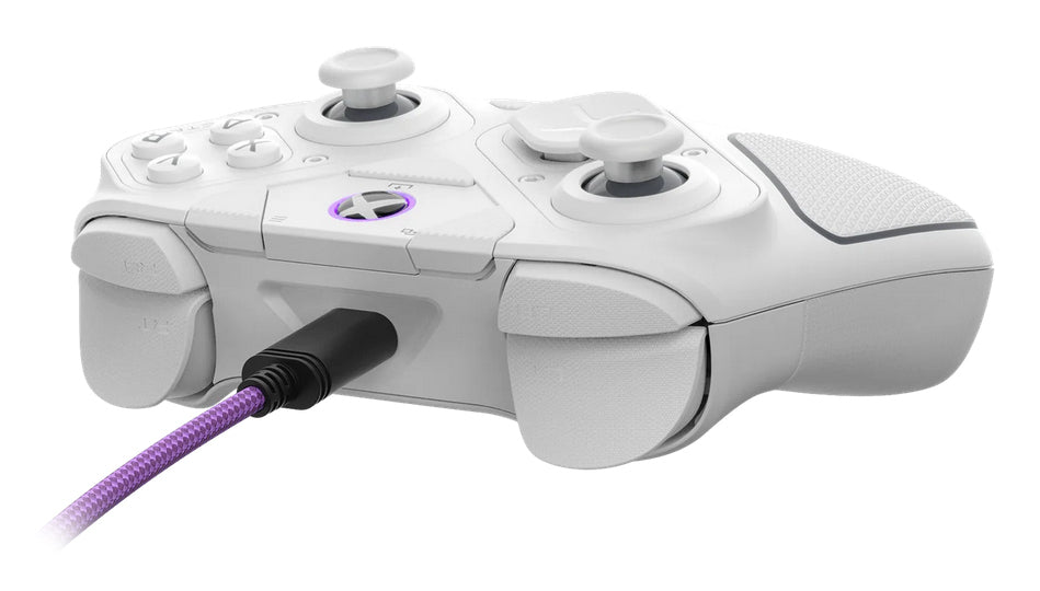 Turtle Beach Victrix Pro BFG Reloaded Blanc Xbox Manette de gaming modulaire sans fil w/Bluetooth, module Fightpad et ef