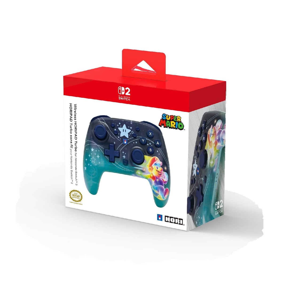 HORI Manette sans fil Mario Galaxy pour Switch 2