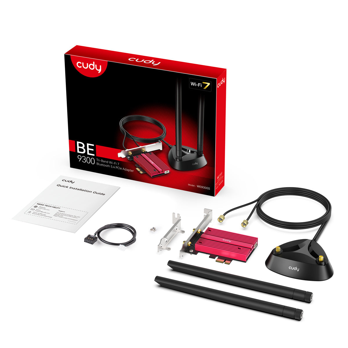 Cudy WE9300S carte réseau Interne WLAN / Bluetooth 5765 Mbit/s
