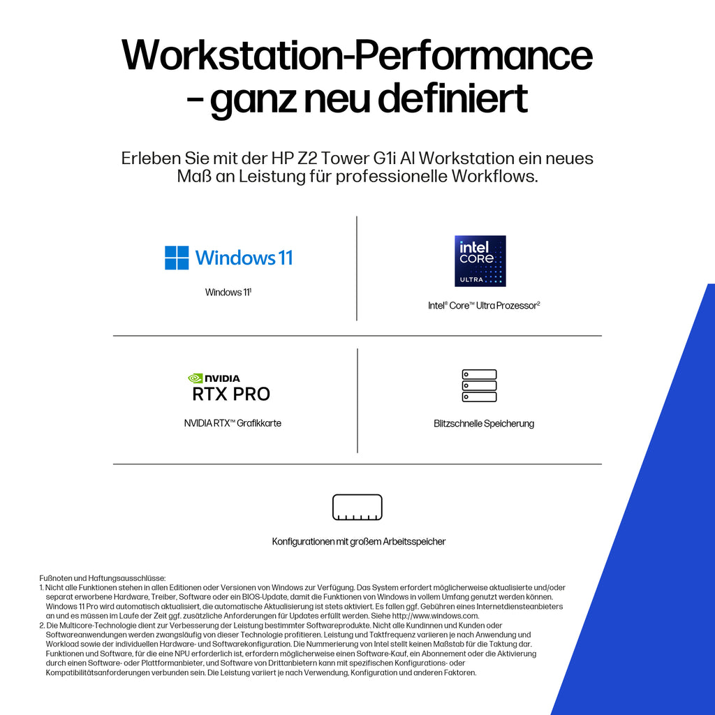 HP Workstation Z2 G1i Tower Core Ultra 7 265 32GB 1TB Intel Graphics Windows 11 Pro