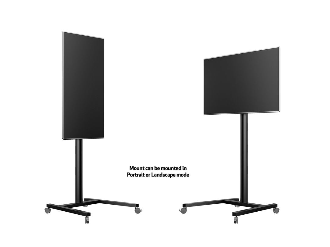 Support de Montage pour Affichages de Messages 160 cm (63") Noir
