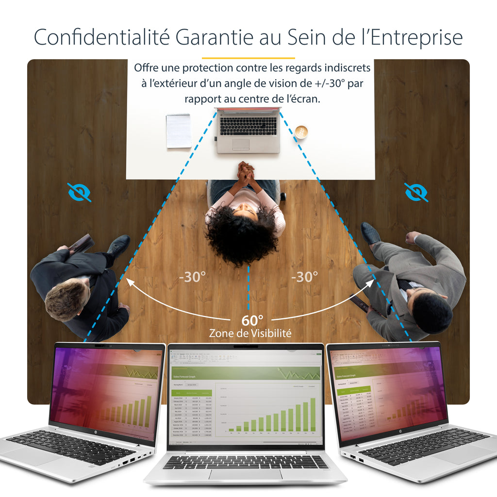 StarTech.com 14G-PRIVACY-SCREEN Filtre de Confidentialité et Anti-Reflets pour Ordinateur Portable 14 pouces (35,6 cm)