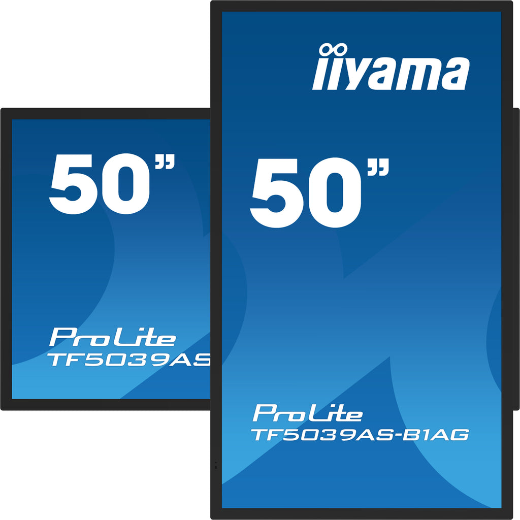 iiyama TF5039AS-B1AG Écran Tactile 4K Ultra HD 125,7 cm (49.5") LED Noir