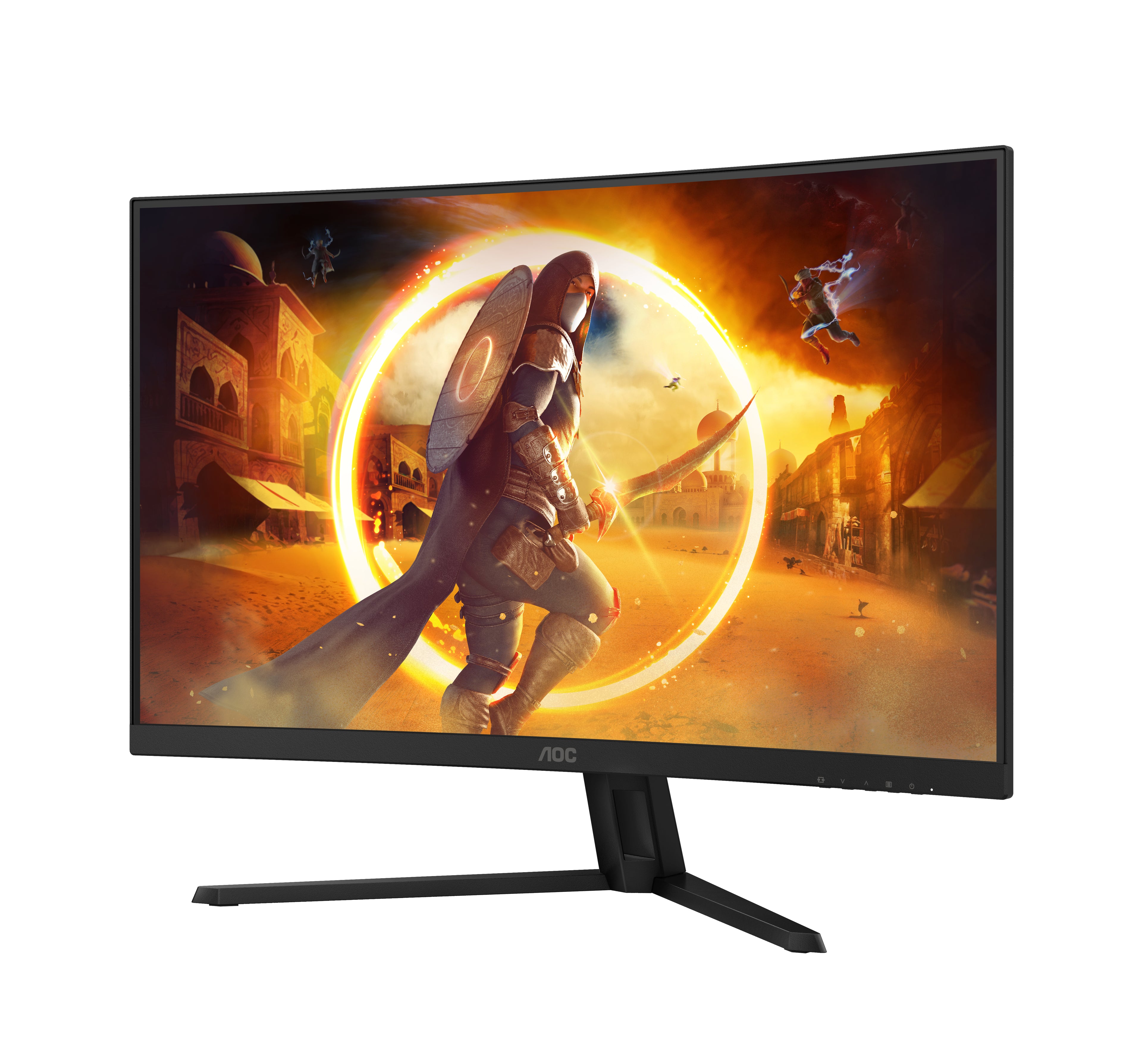 AOC G4 CQ32G4VE écran plat de PC 80 cm (31.5") 2560 x 1440 pixels Quad HD LCD Noir, Gris
