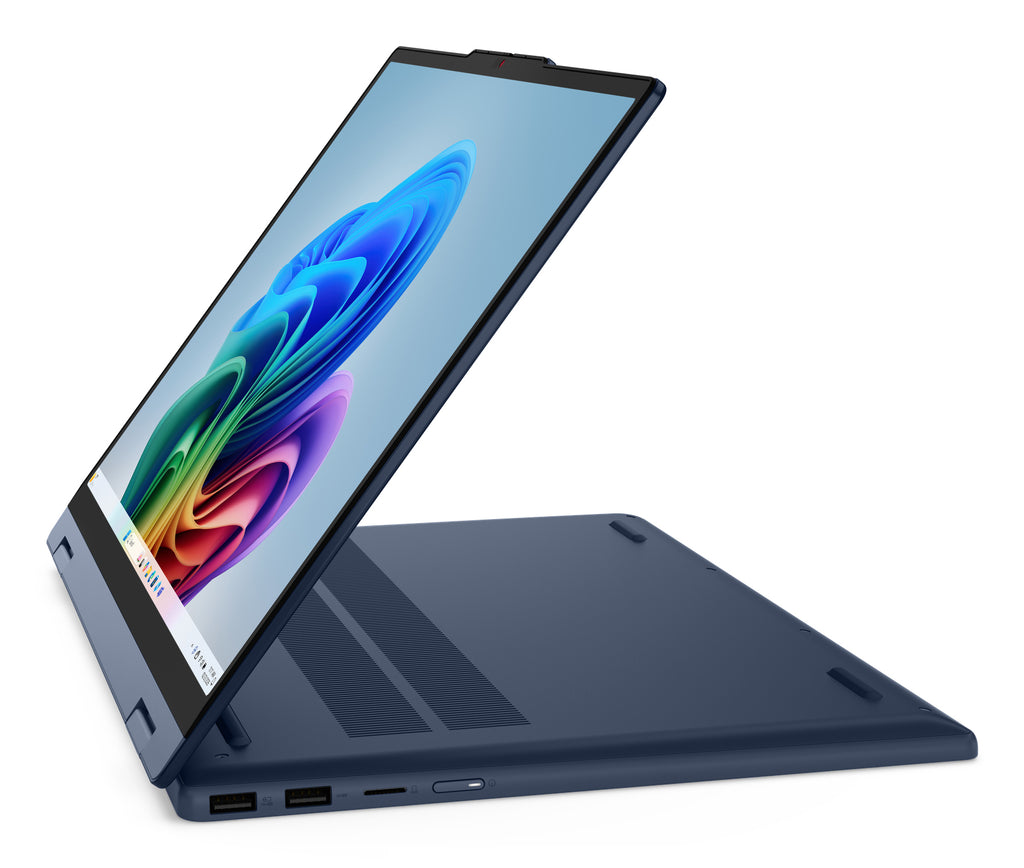 Lenovo IdeaPad 5 2-in-1 15AGP11 Copilot+ PC AMD Ryzen AI 7 445 Hybride (2-en-1) 38,9 cm (15.3") Écran tactile WUXGA 16 Go DDR5-SDRAM 1 To SSD Wi-Fi 7 (802.11be) Windows 11 Home Bleu Allemand - vue 7