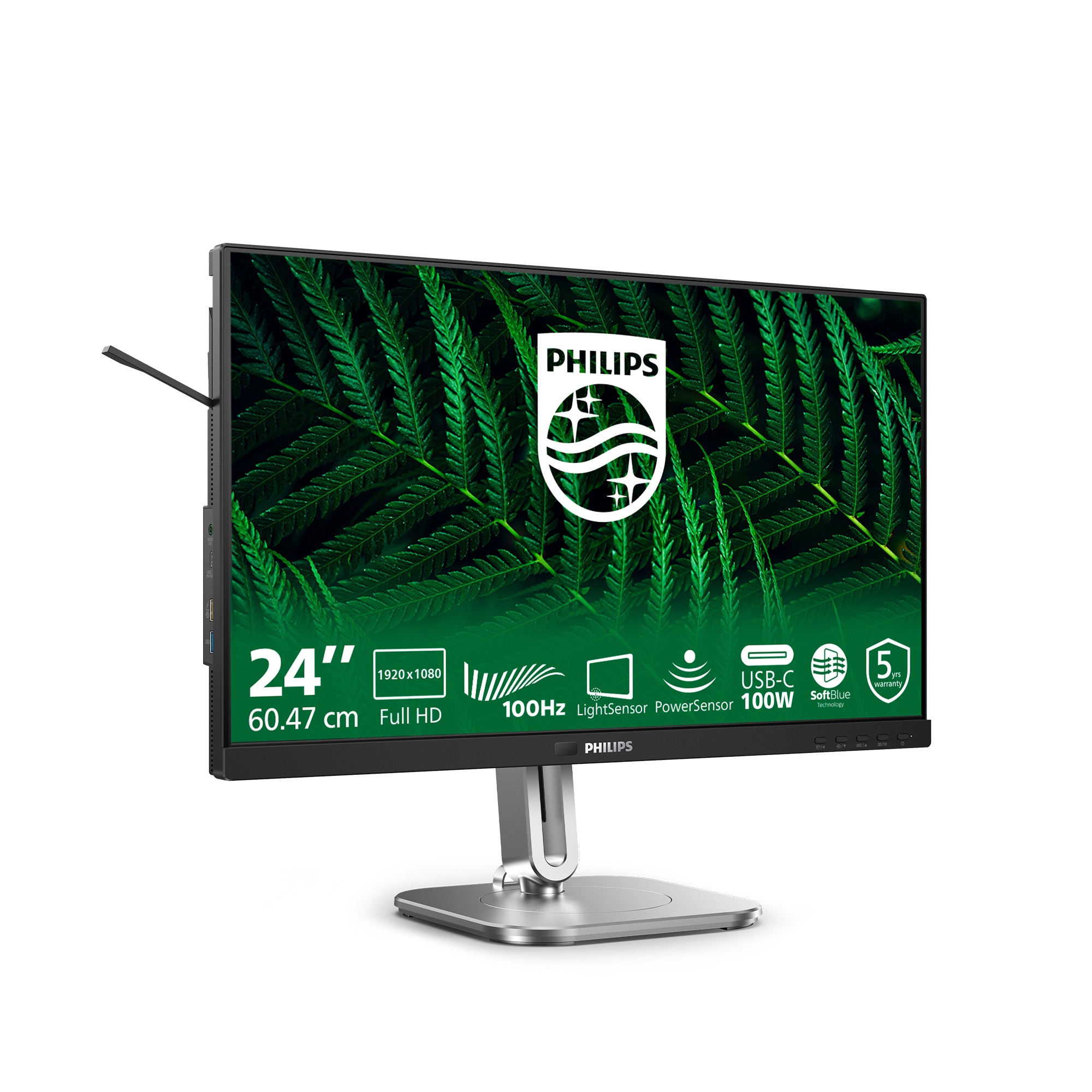 Philips 5000 series 24B2G5301/00 écran plat de PC 60,5 cm (23.8") 1920 x 1080 pixels Full HD LCD Noir