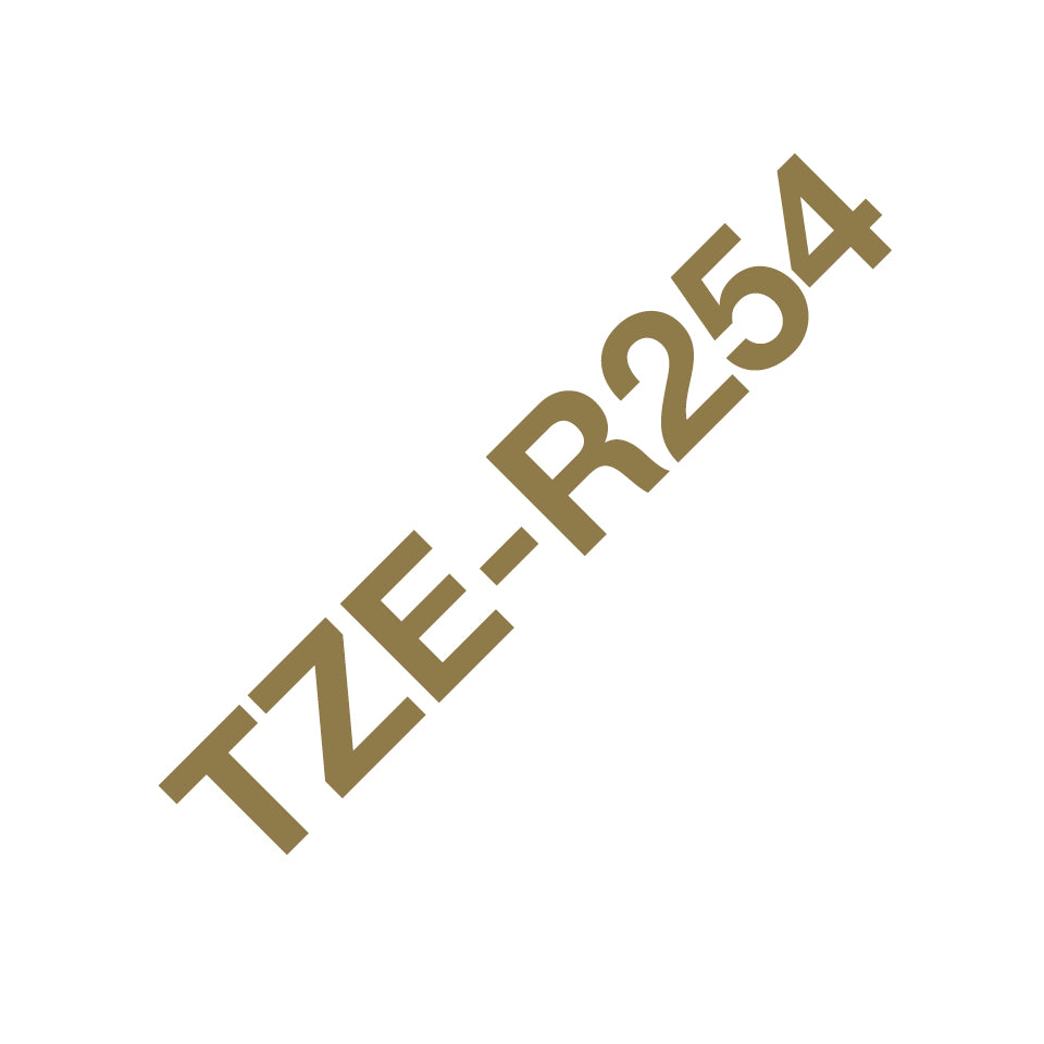 Brother Brother TZE-R254 ruban d'étiquette Doré sur blanc