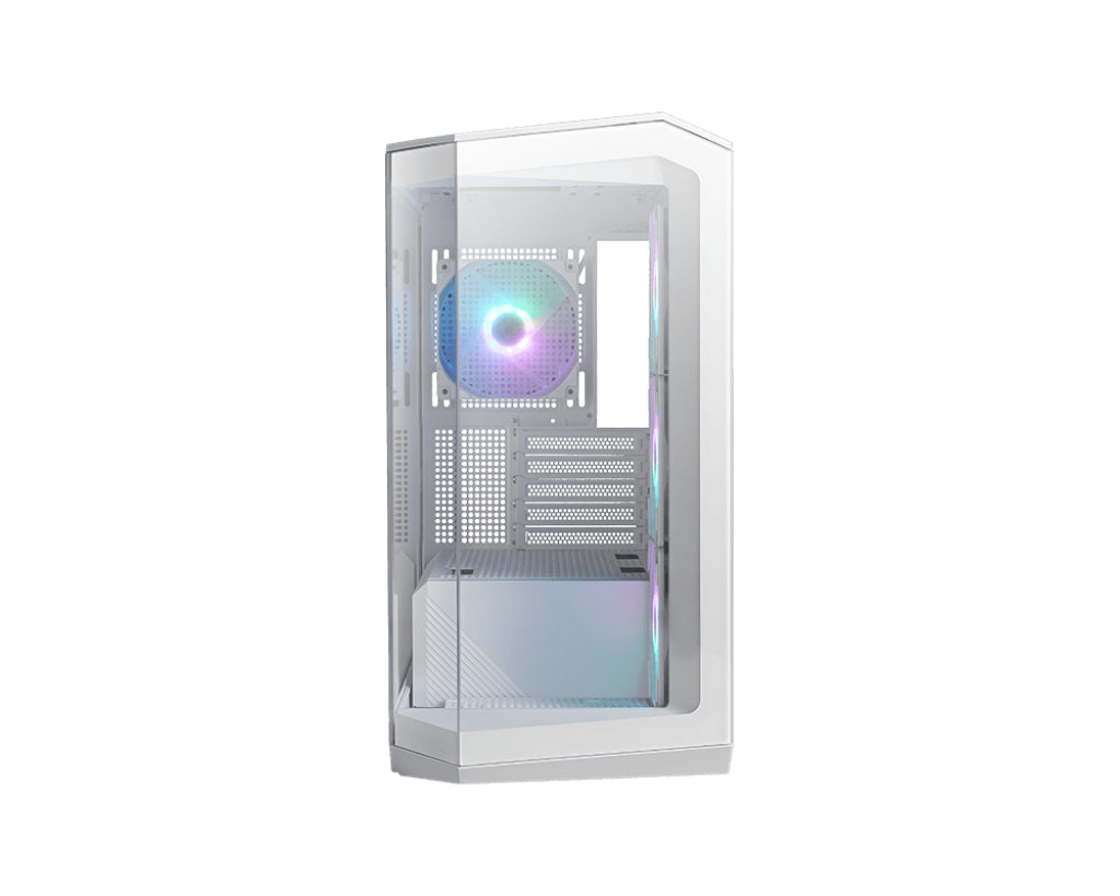 MSI MAG PANO M100R PZ Boîtier Micro Tower, Blanc