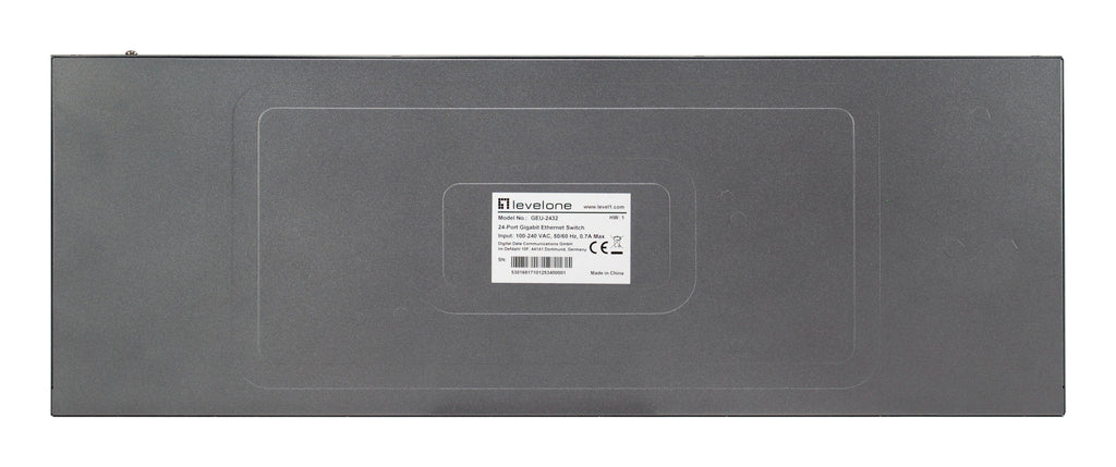LevelOne GEU-2432 Non-géré Gigabit Ethernet (10/100/1000) 1U Gris
