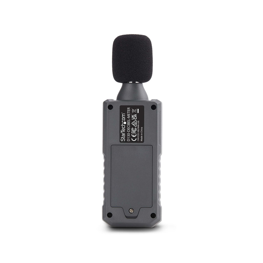 StarTech.com Sonomètre Numérique Portable avec Grand Écran LCD, Lecteur de Niveau de Bruit/Décibel pour Salle de Serveur/Bureau, Moniteur Audio, Gamme 30-130dBA, Lectures Min/Max précises