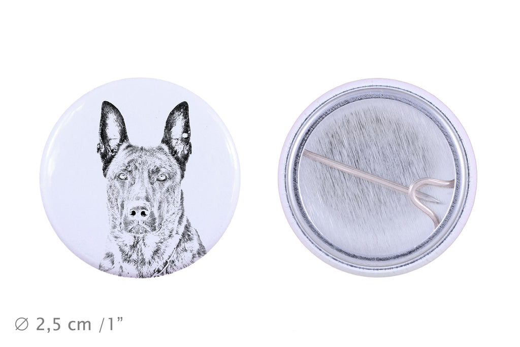 Dutch Shepherd Dog, Dutch Herder - pin with your dog, add your own photo, Art-Dog brand