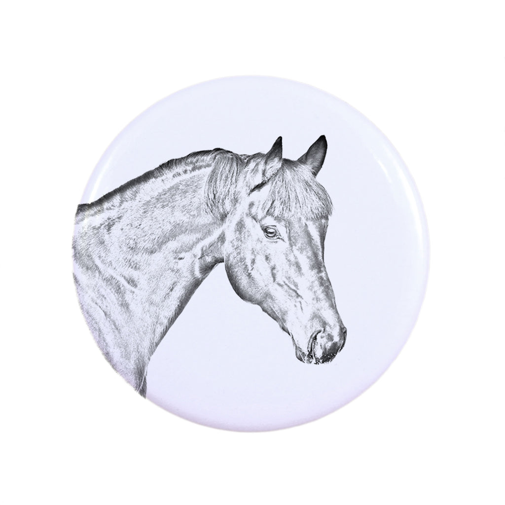 Bay Horse - magnet with a horse, a unique imprint of the Art-Dog horse brand
