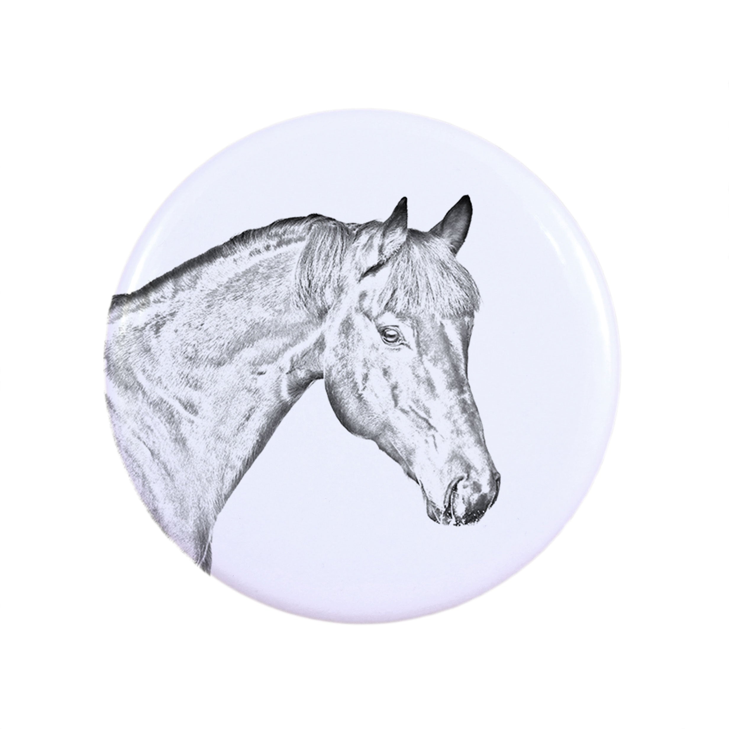 Bay Horse - magnet with a horse, a unique imprint of the Art-Dog horse brand