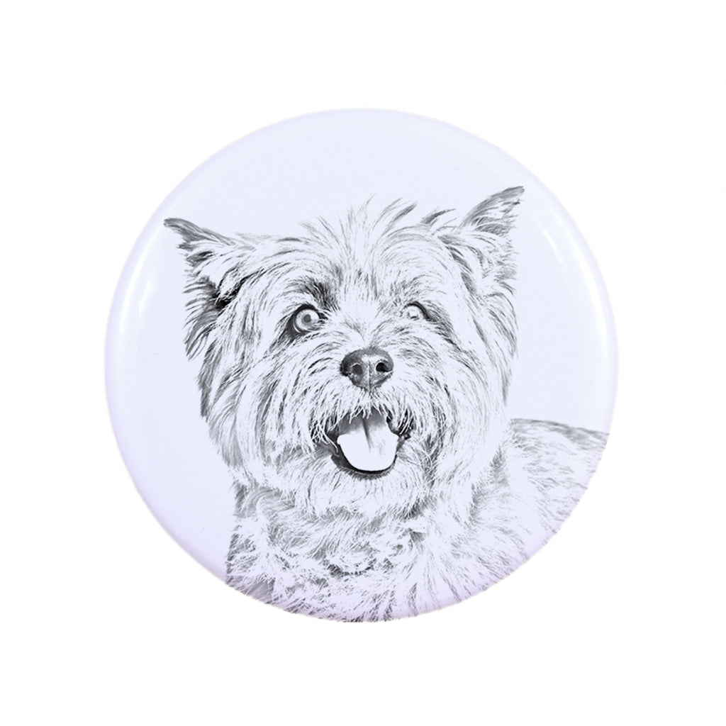 Cairn Terrier - pin with your dog, add your own photo, Art-Dog brand