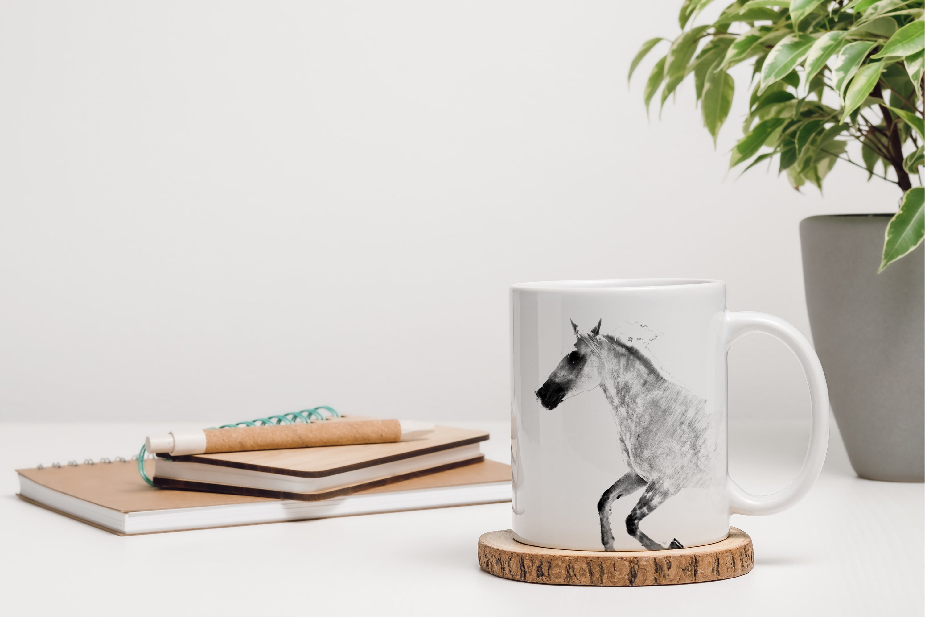 Barb Horse - cup with a horse, cute cup with graphics, a gift with your photo from the Art-Dog brand