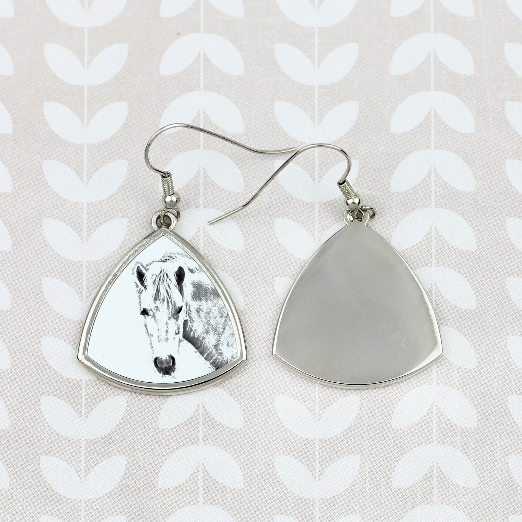 Fjord Horse - earrings with a horse, hanging earrings with a picture, personalized jewelry with Art-Dog brand print