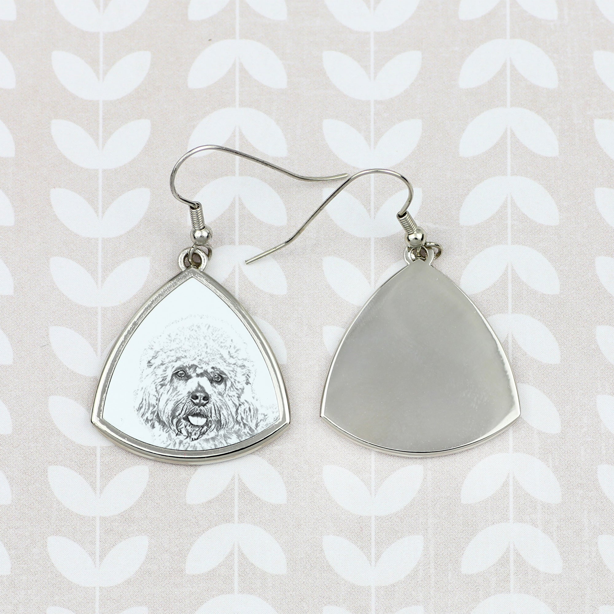 Dandie Dinmont Terrier, Hindlee Terrier - dog earrings, hanging earrings with a picture, personalized jewelry with Art-Dog brand print
