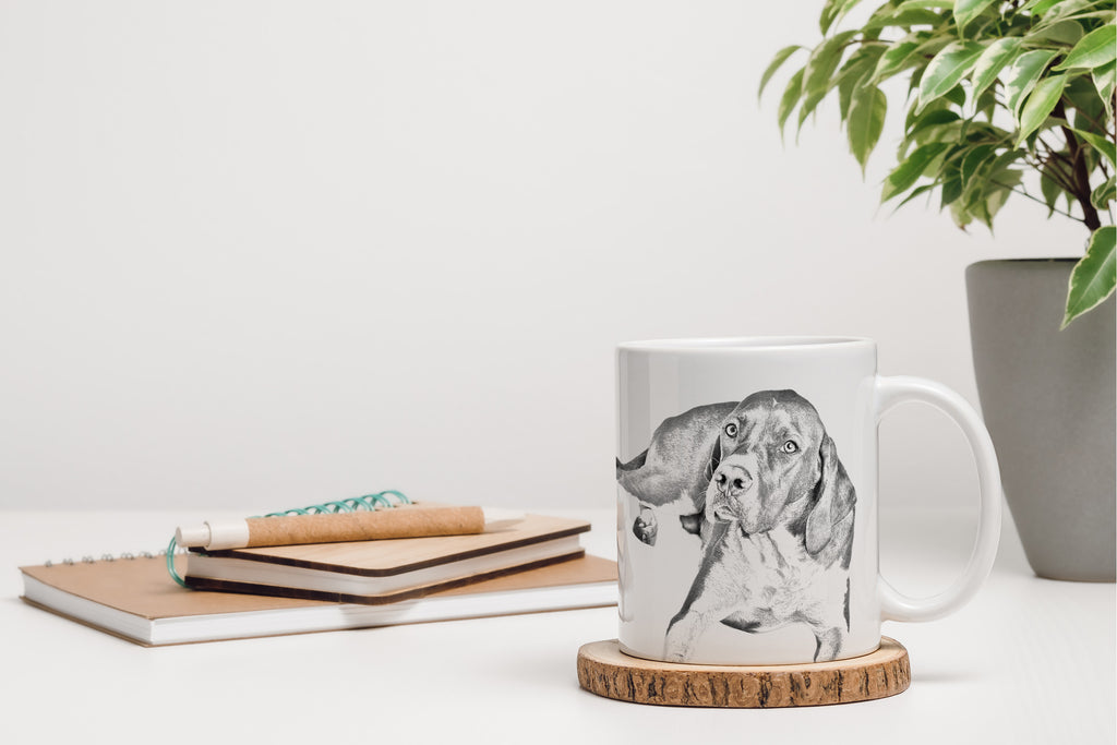 English Pointer I - cup with a dog, cute cup with graphics, a gift with your photo from the Art-Dog brand
