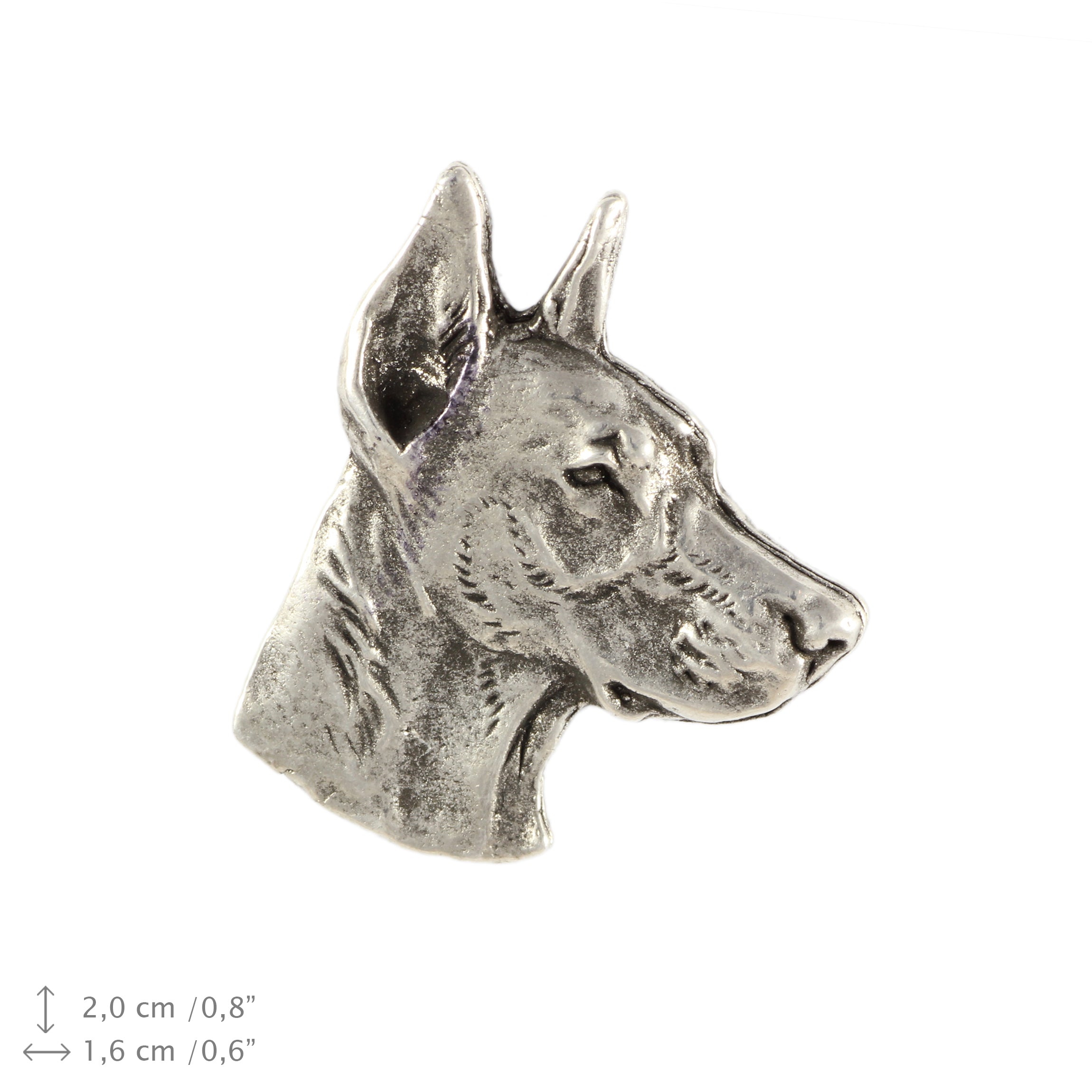 Dobermann, Doberman Pinscher, Dobie I - Dog brooch in a gift box, elegant pin, lapel pin for Art-Dog brand jacket