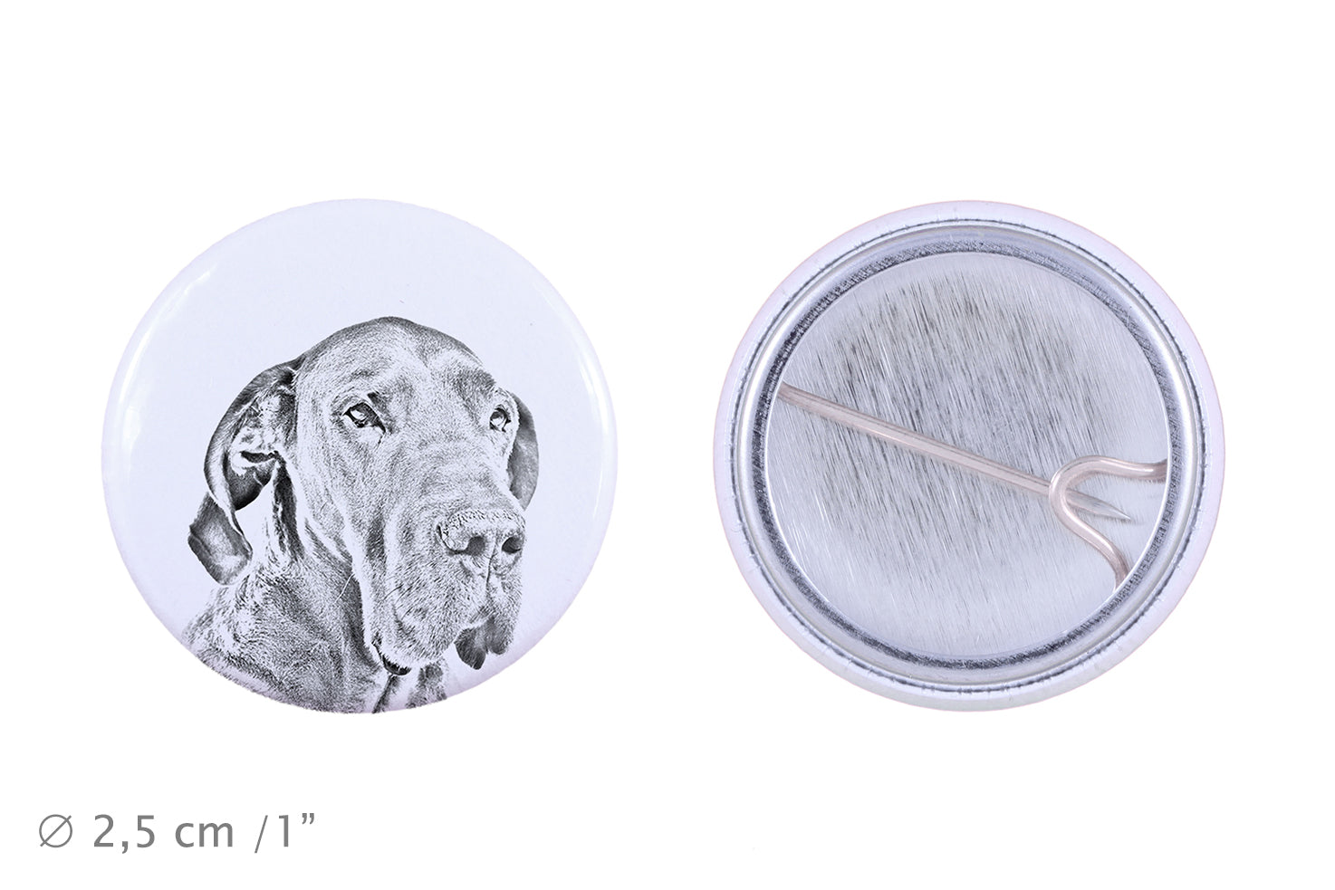 Great Dane I - pin with your dog, add your own photo, Art-Dog brand