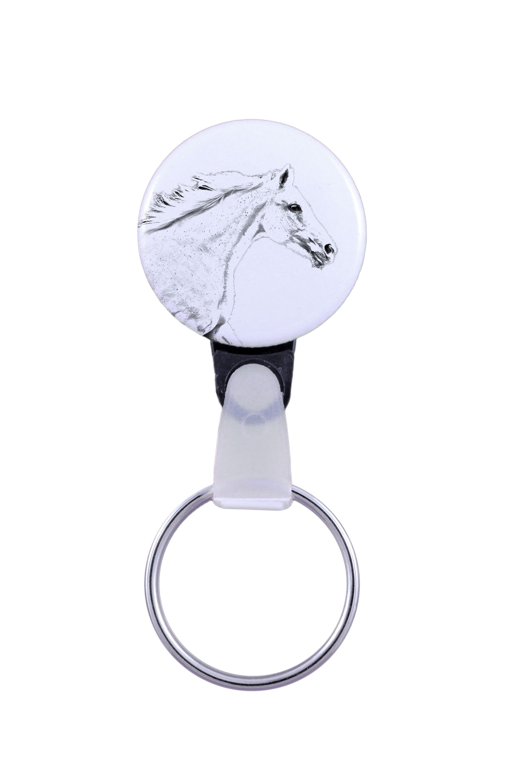 Czech Warmblood - unique keychain with a horse picture, handmade product, light and handy pendant from Art-Dog brand