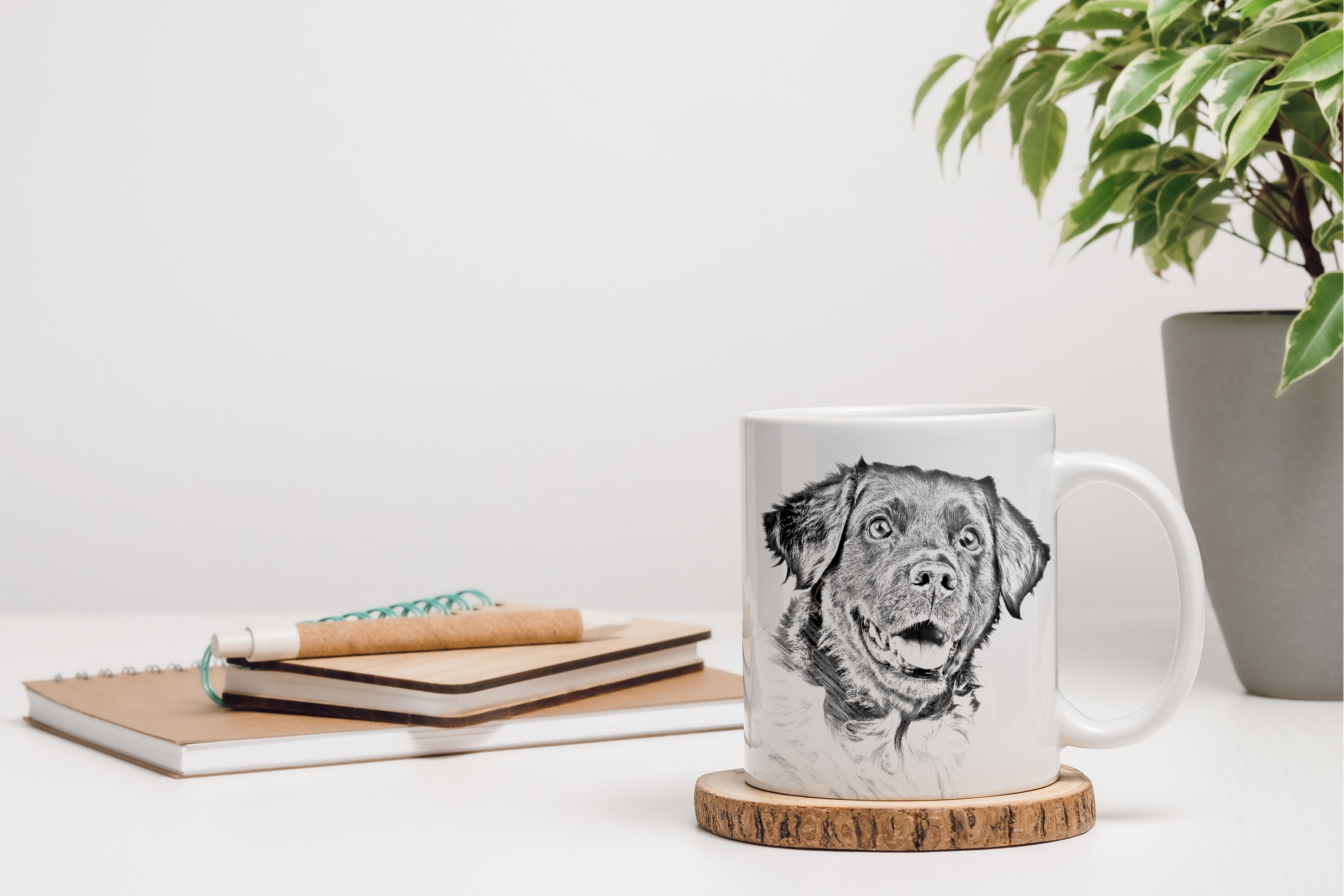 Stabyhoun, Stabijhoun, Fryske Stabij - cup with a dog, cup with a photo, personalized gift from the Art-Dog brand