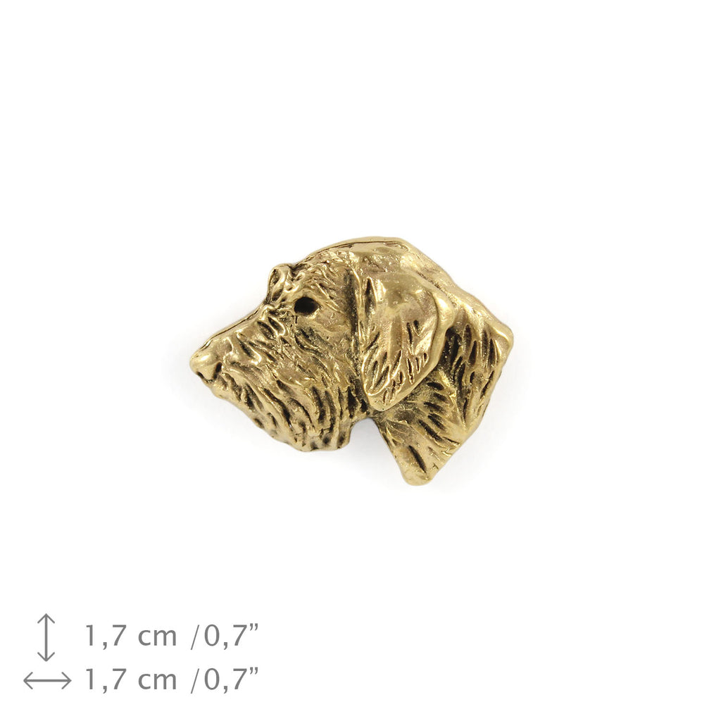 Dachshund II - Dog brooch in decorative box, elegant gold-plated pin, Art-Dog brand jacket pin