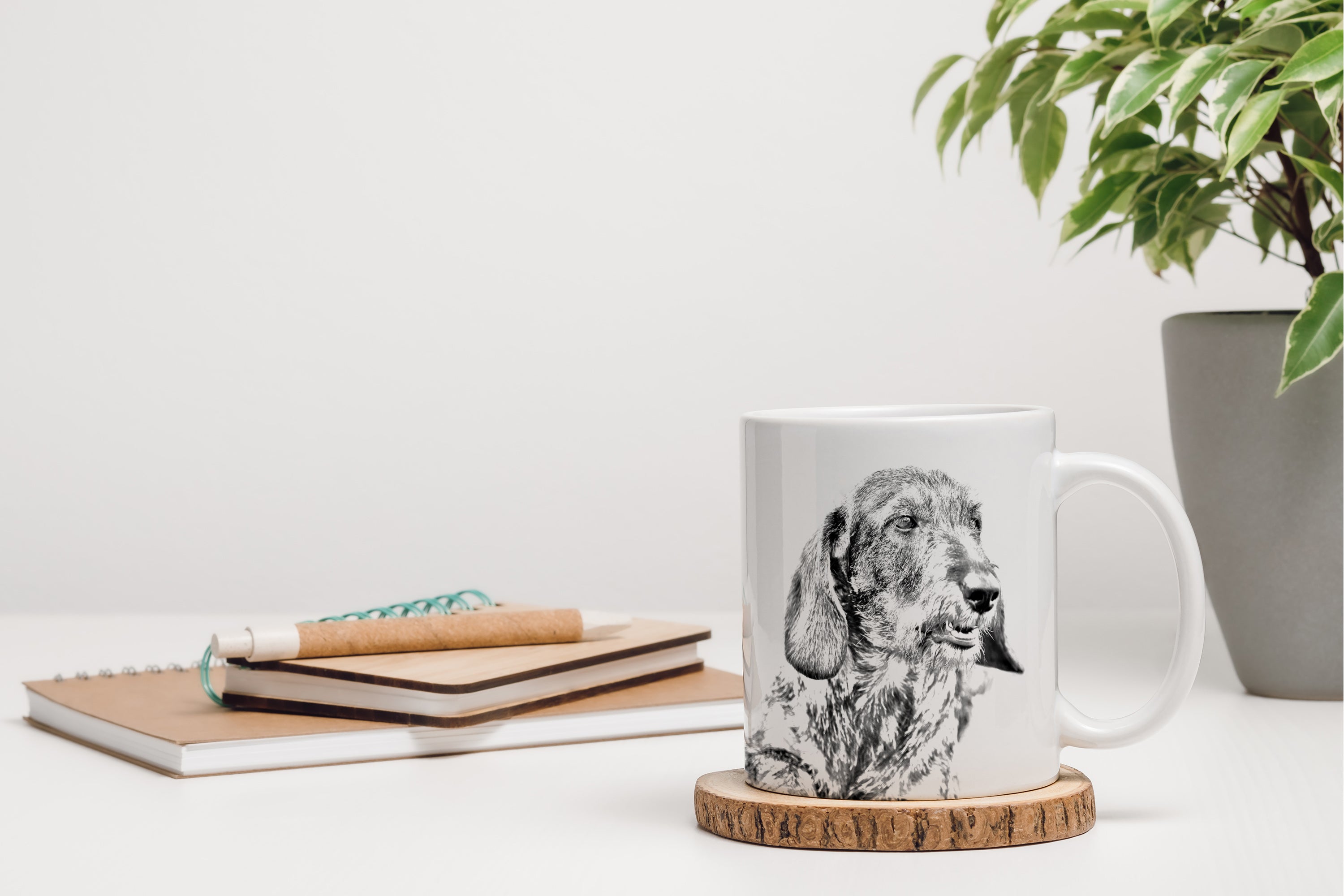 Dachshund - cup with a dog, cute cup with graphics, a gift with your photo from the Art-Dog brand