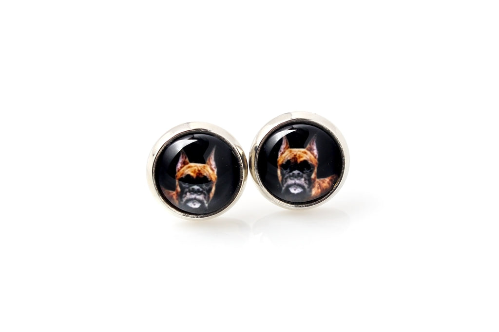 Boxer, German Boxer III - a set of jewelry with your photo, a woman's ornament, handmade item, a product made with passion for creating the Art-Dog brand.