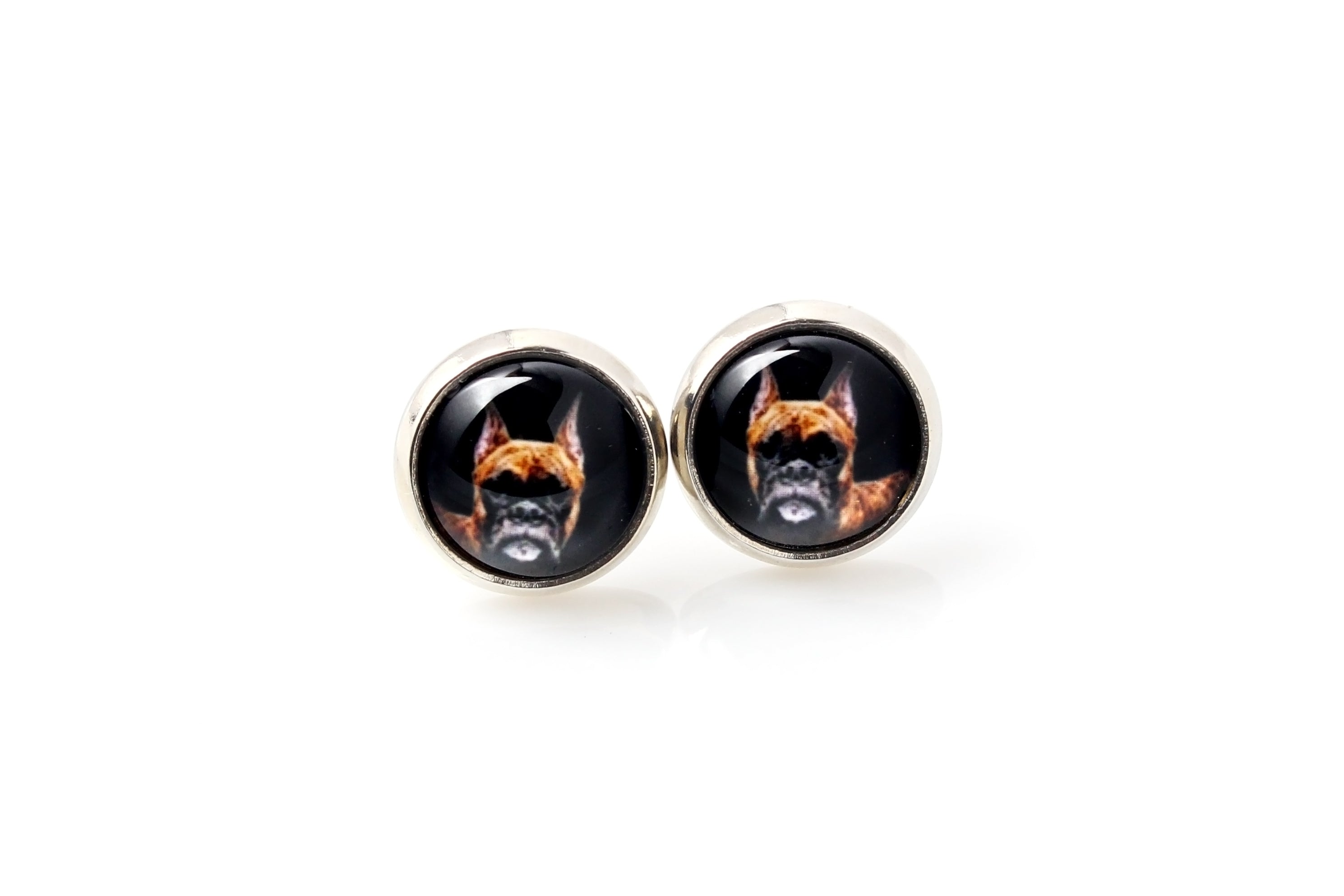 Boxer, German Boxer III - a set of jewelry with your photo, a woman's ornament, handmade item, a product made with passion for creating the Art-Dog brand.