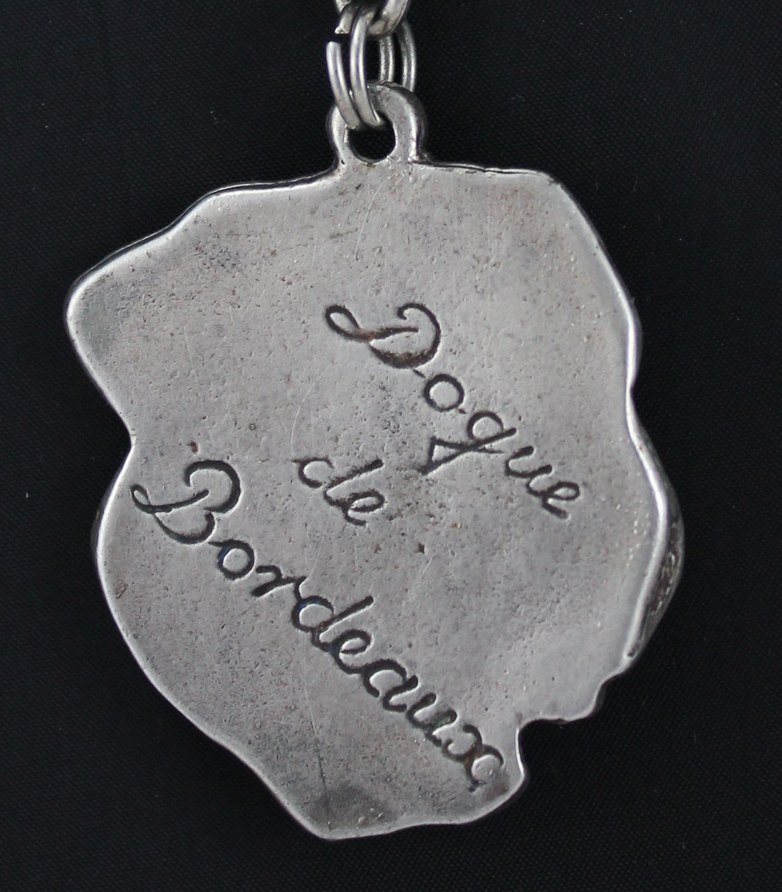 Dogue de Bordeaux, French Mastiff, Bordeauxdog II - Dog necklace in gift box, silver-plated locket for dog fan, striking pendant by Art-Dog brand