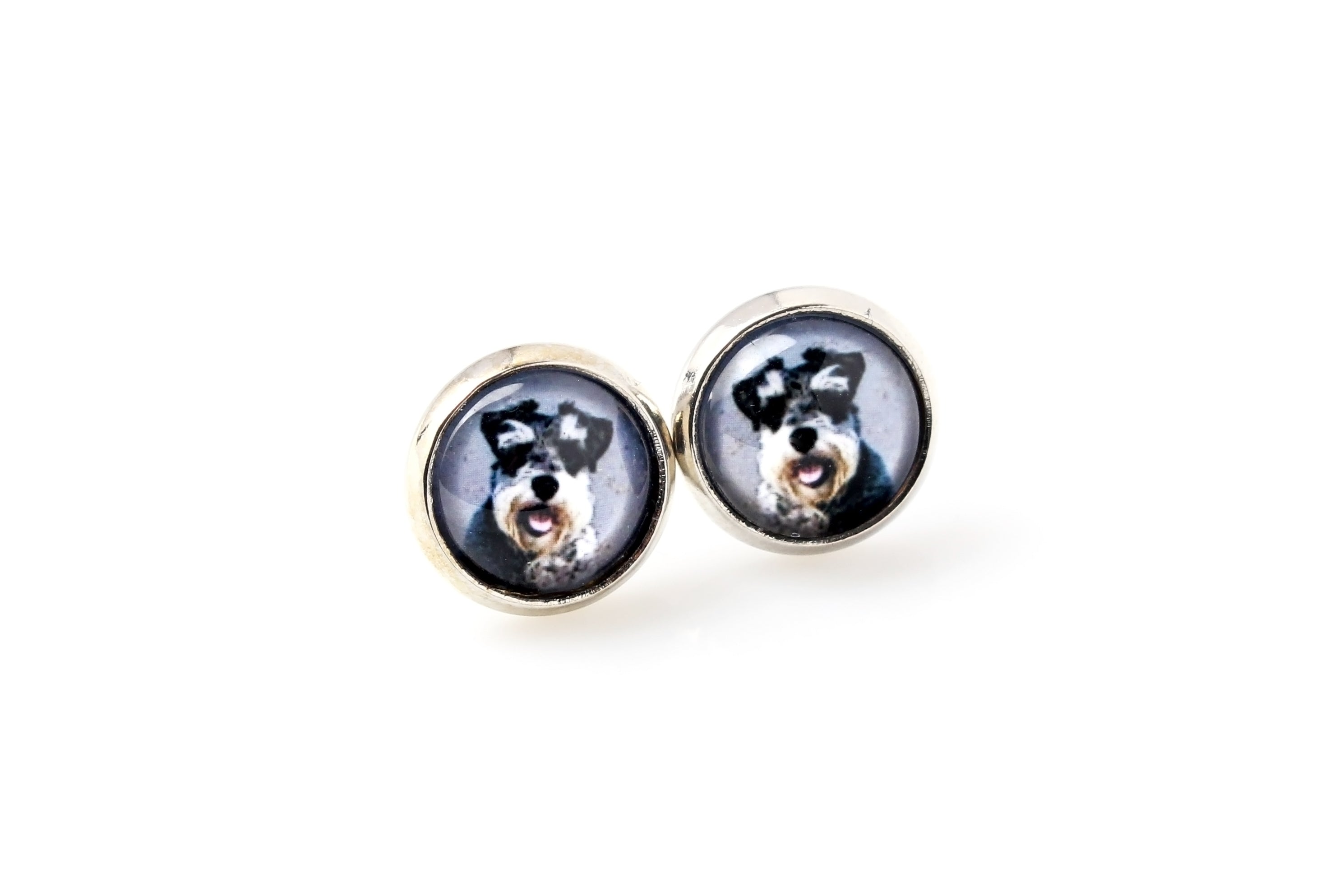 Schnauzer - a set of jewelry with your photo, a woman's ornament, handmade item, a product made with passion for creating the Art-Dog brand.