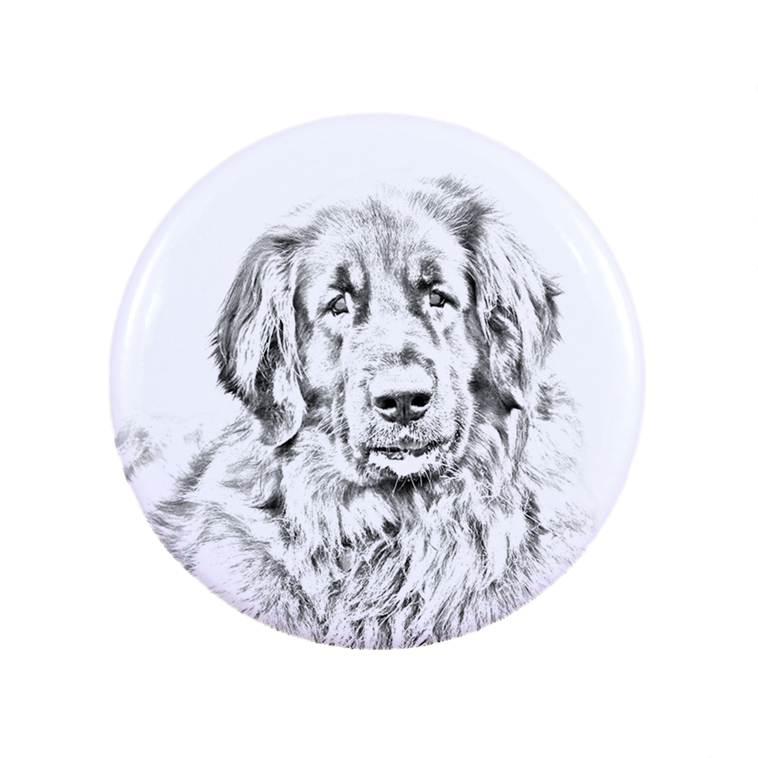 Leonberger - pin with your dog, add your own photo, Art-Dog brand