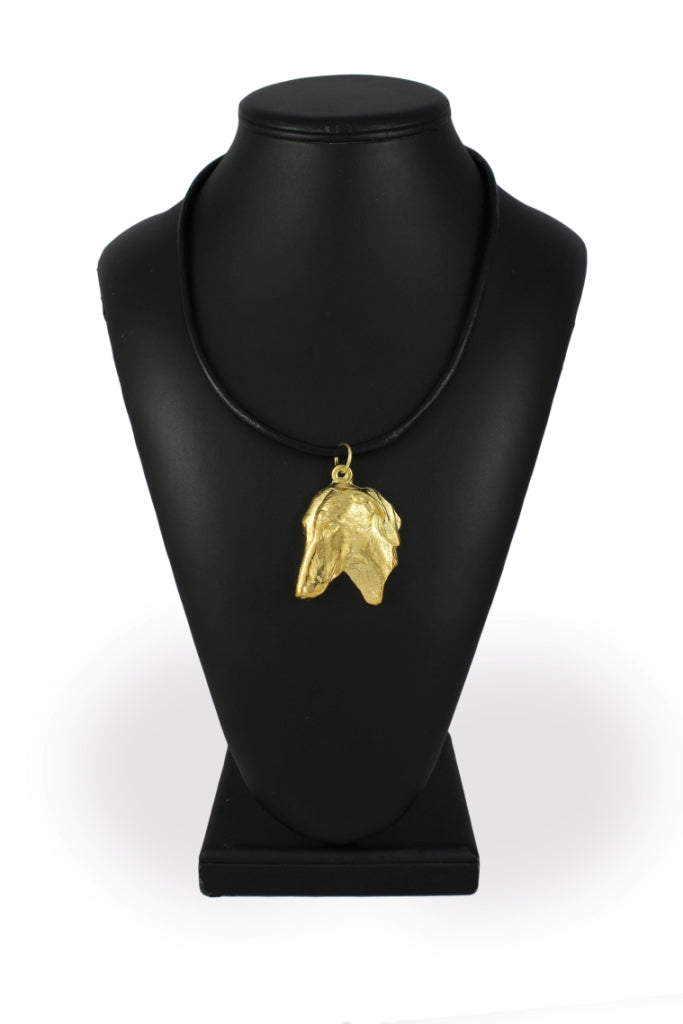 Azawakh, Tuareg Sloughi II - necklace with a dog in a gift box, gold-plated pendant for a dog lover, striking jewelry by Art-Dog